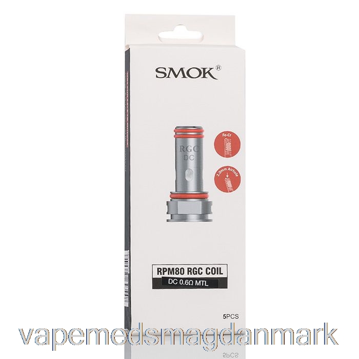 Vape Væske Smok Rgc Erstatningsspoler 0,6ohm Dc Mtl Coils